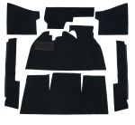 Teppichsatz Ribbed Loop schwarz Teppich für VW Käfer 1302 Fußraumteppich Teppich 7 Teilig Innenraumteppich